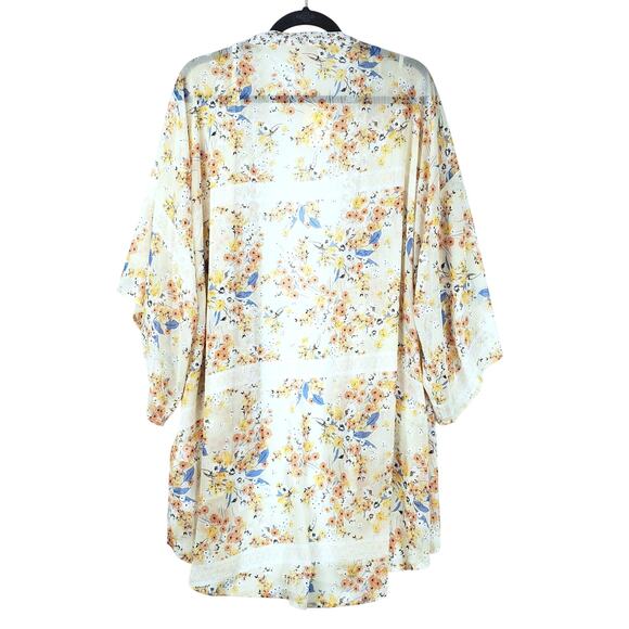 Band of Gypsies Pastel Coquette Kimono Open Duster Cover Up NWT Oversized XS/S - Picture 5 of 7